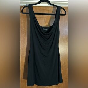 Naked Wardrobe Sleeveless Hourglass Tank Midi Dress Black Size M